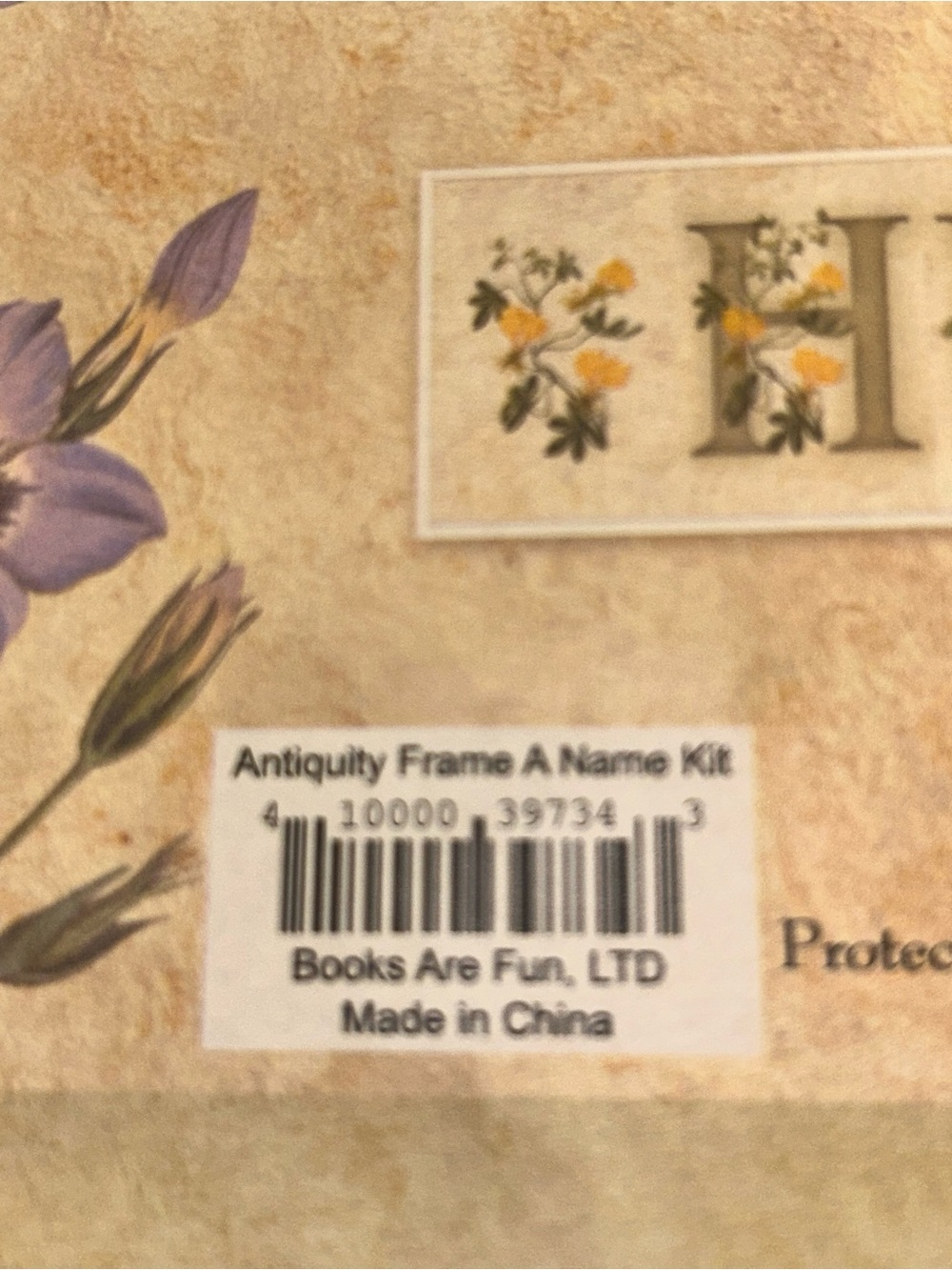 New K & Company Frame-A-Name Personalized Photo Frame Kit - Picture 5 of 5